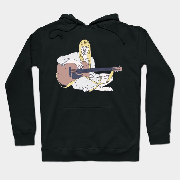 Joni Mitchell - Influential Female - Recording Artist Hoodie by DeWinnes